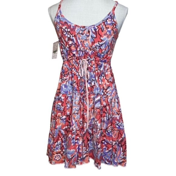 FREE PEOPLE Beaded Floral Coral Comb Dress, Size Small - NWT - Picture 3 of 9